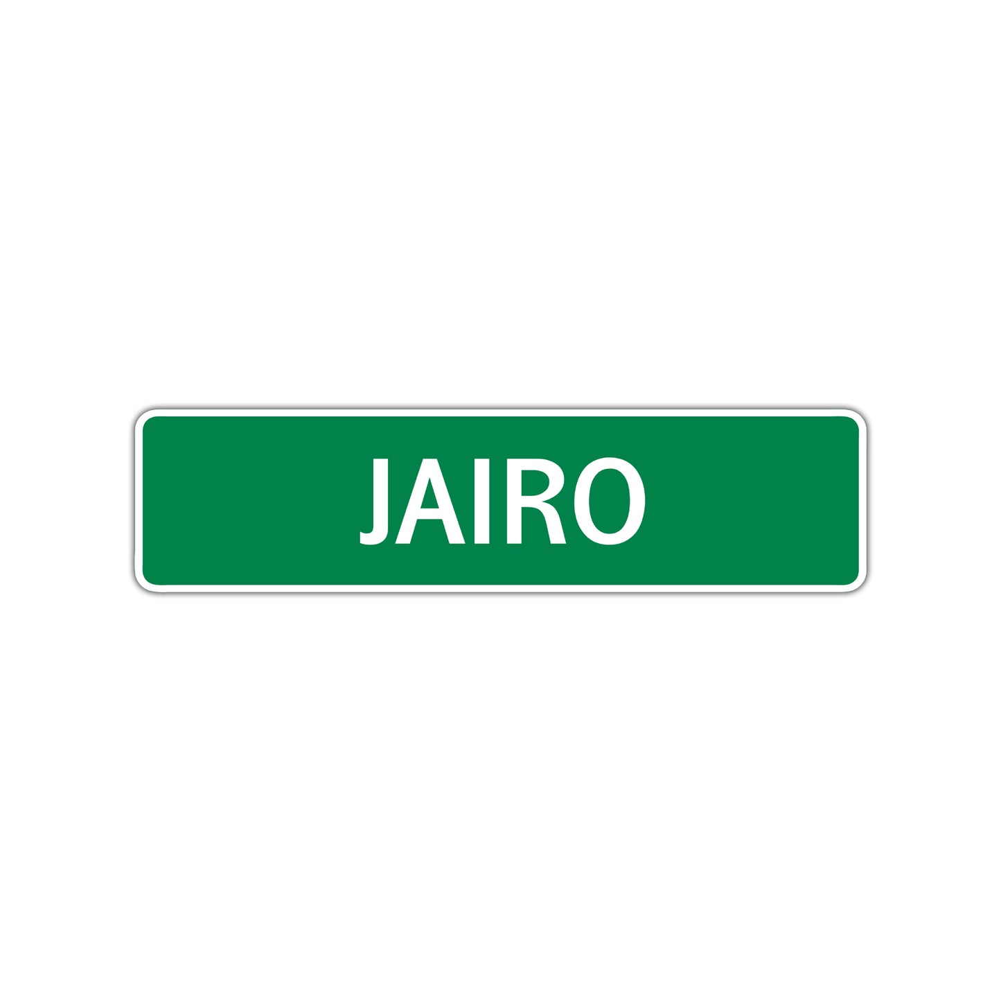 Jairo Street Sign Children Name Room Plate