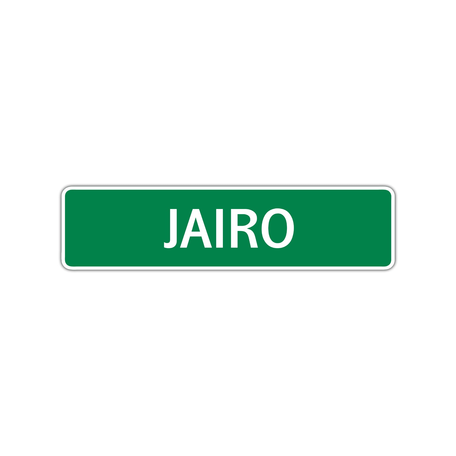 Jairo Street Sign Children Name Room Plate