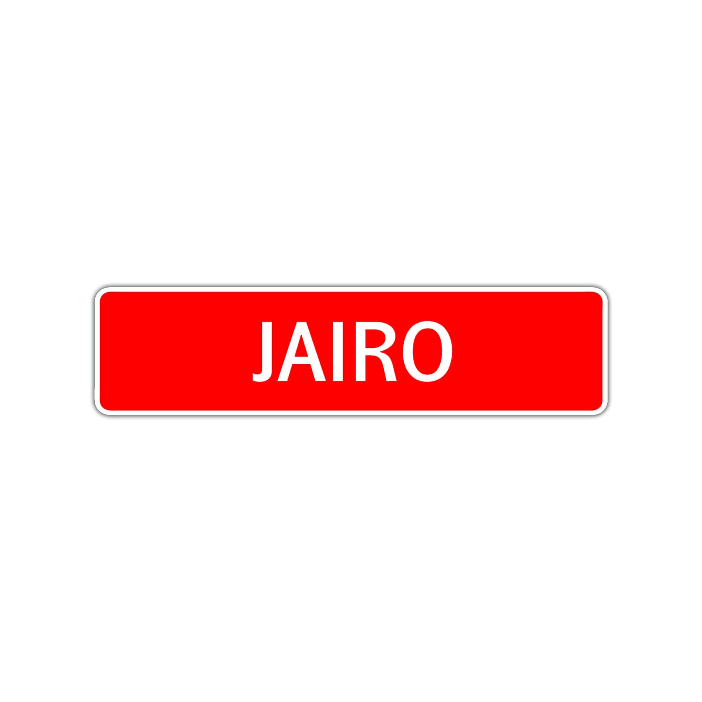 Jairo Street Sign Children Name Room Plate