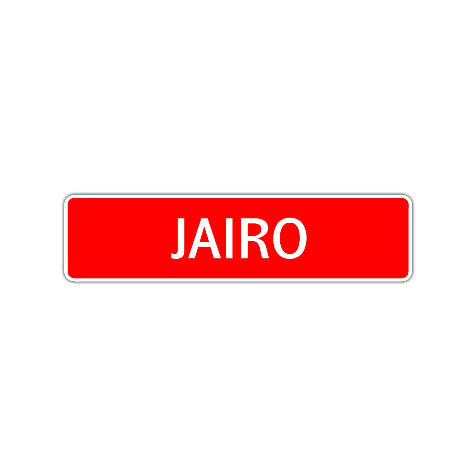 Jairo Street Sign Children Name Room Plate