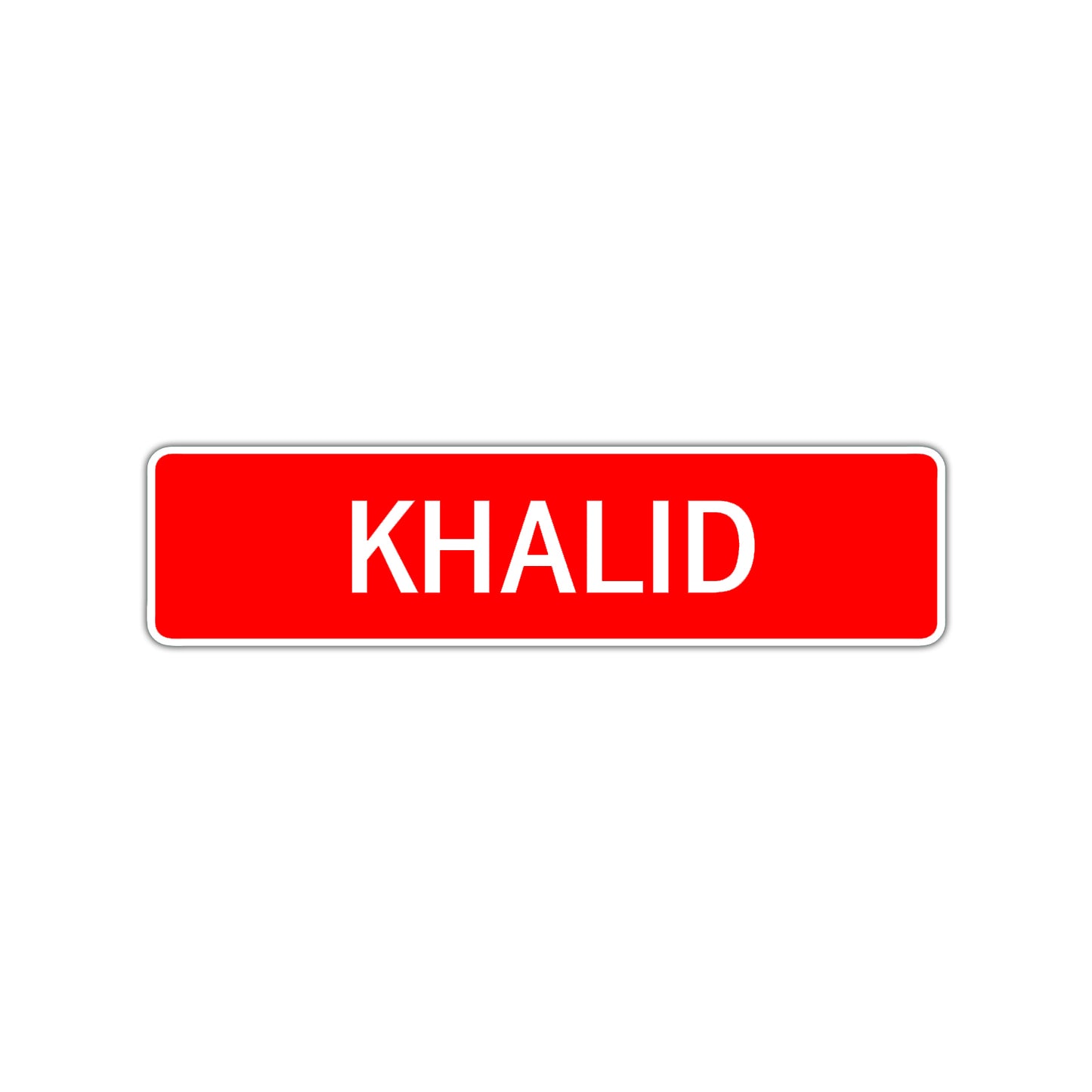 Khalid Street Sign Children Name Room Plate