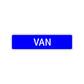 Van Street Sign Children Name Room Plate