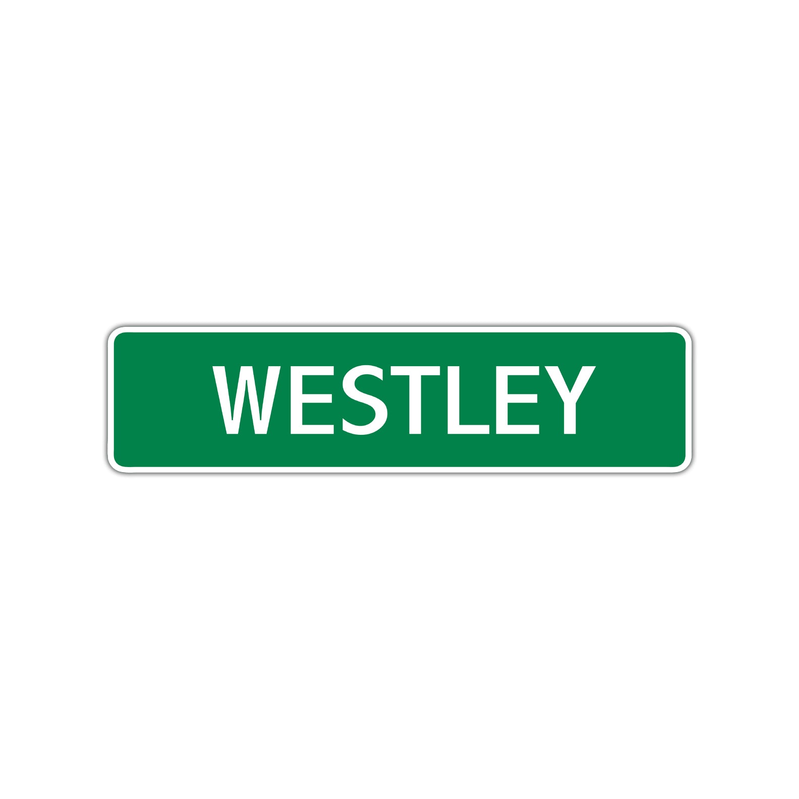 Westley Street Sign Children Name Room Plate