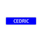 Cedric Street Sign Children Name Room Plate