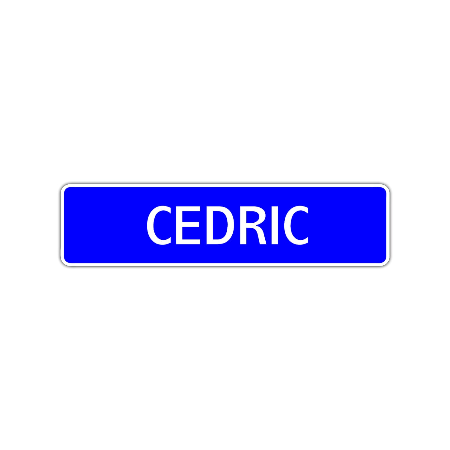 Cedric Street Sign Children Name Room Plate