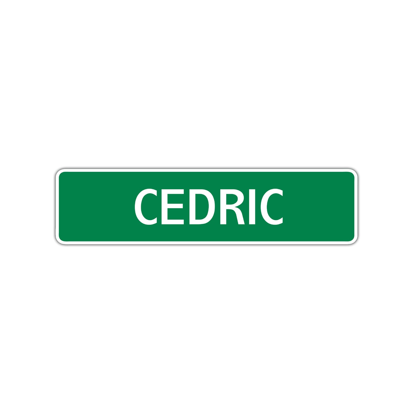 Cedric Street Sign Children Name Room Plate
