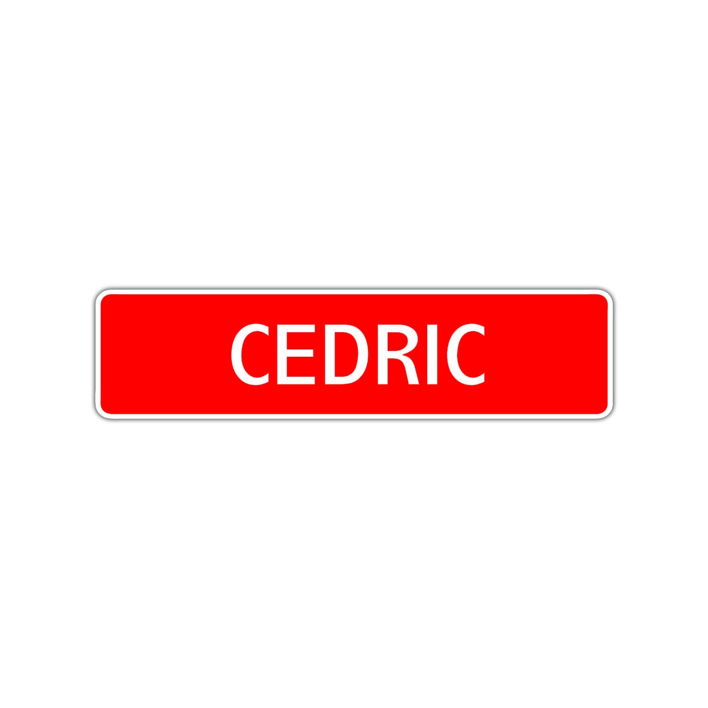 Cedric Street Sign Children Name Room Plate