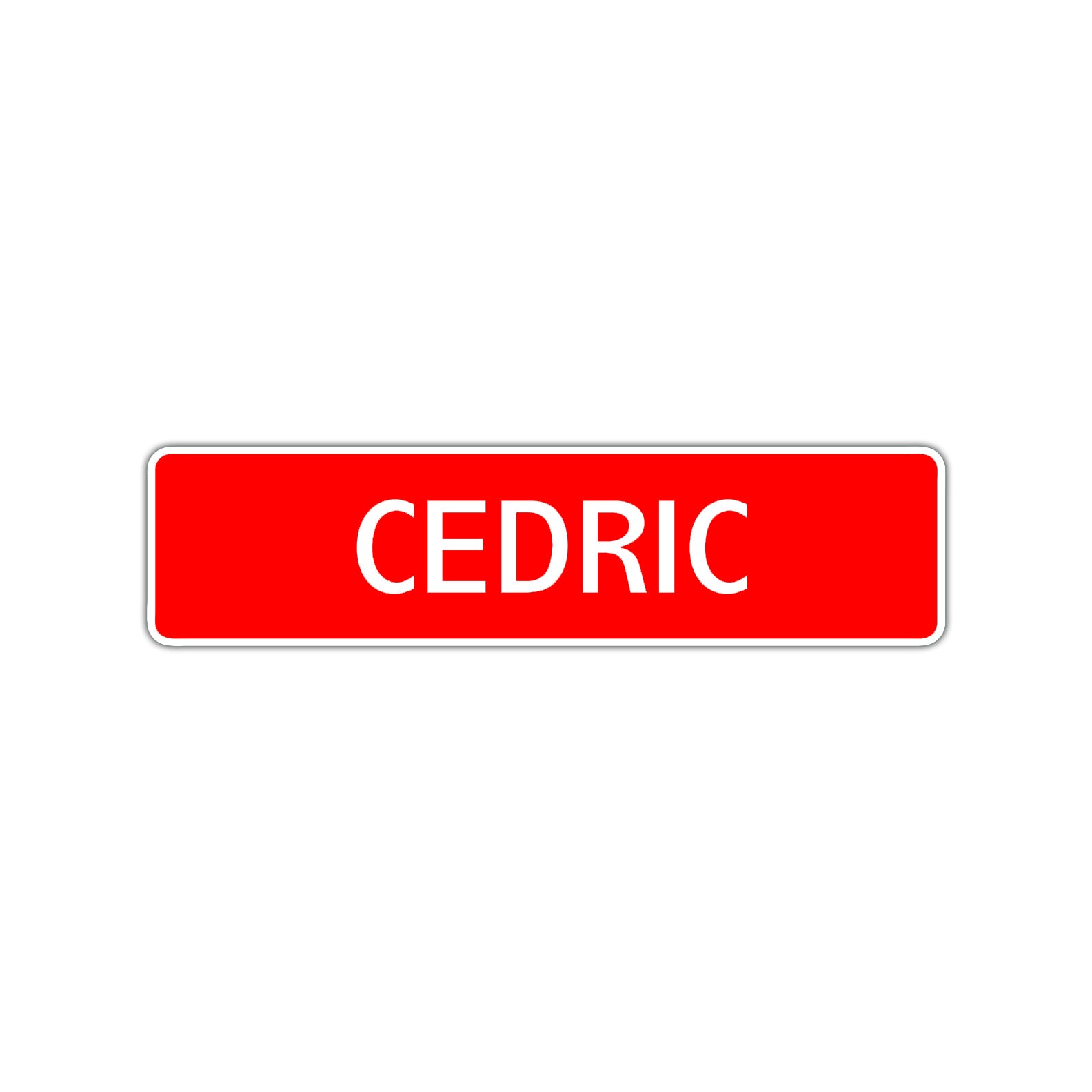 Cedric Street Sign Children Name Room Plate