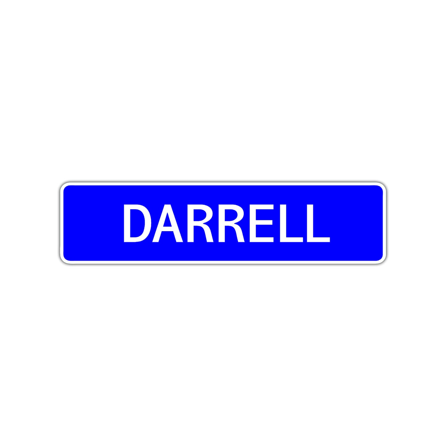 Darrell Street Sign Children Name Room Plate