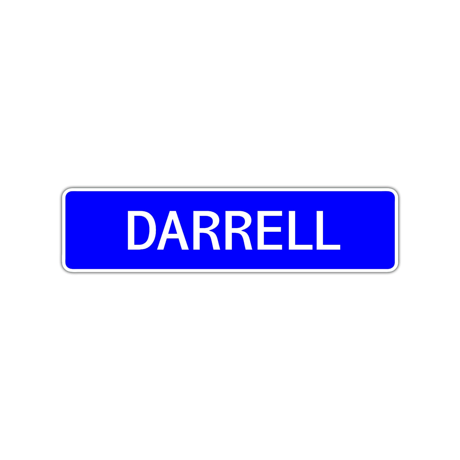 Darrell Street Sign Children Name Room Plate