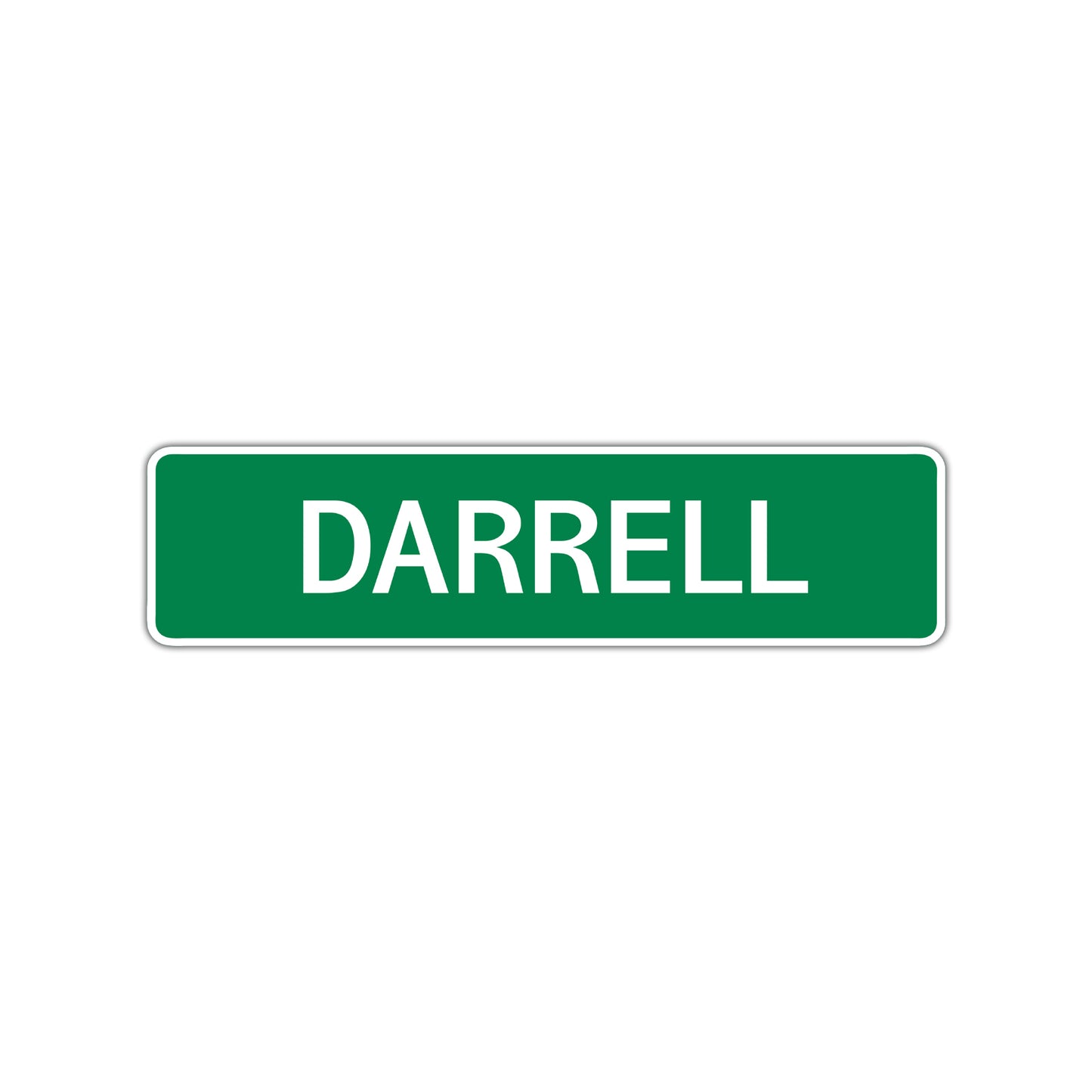 Darrell Street Sign Children Name Room Plate