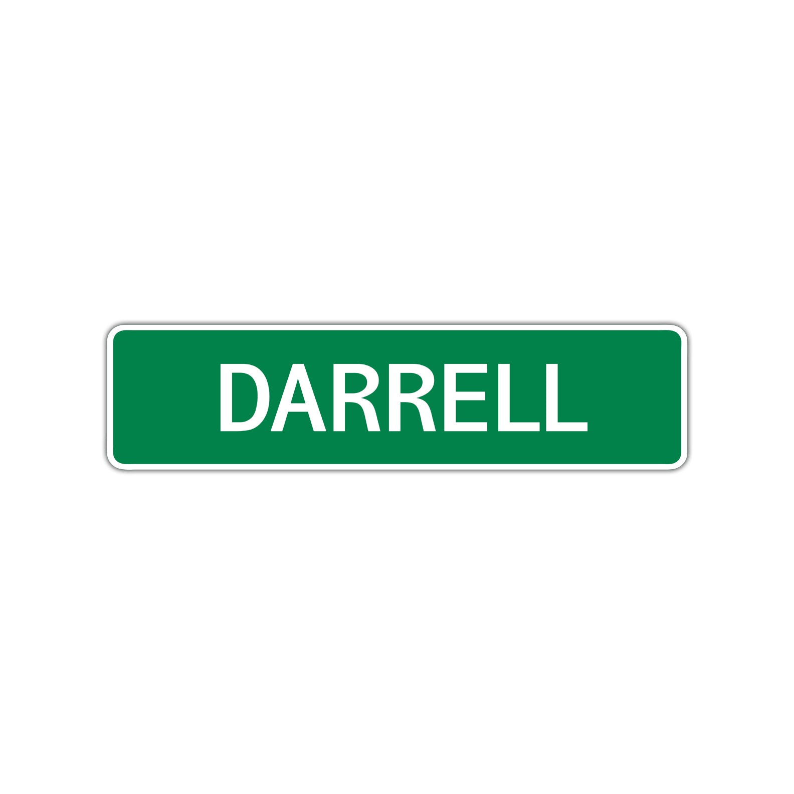 Darrell Street Sign Children Name Room Plate