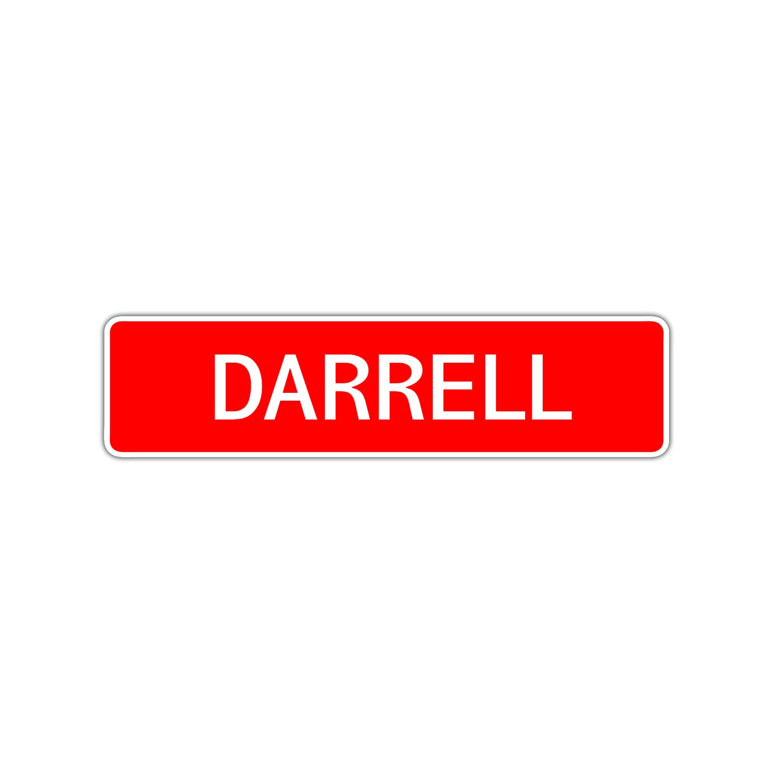 Darrell Street Sign Children Name Room Plate