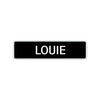 Louie Street Sign Children Name Room Plate