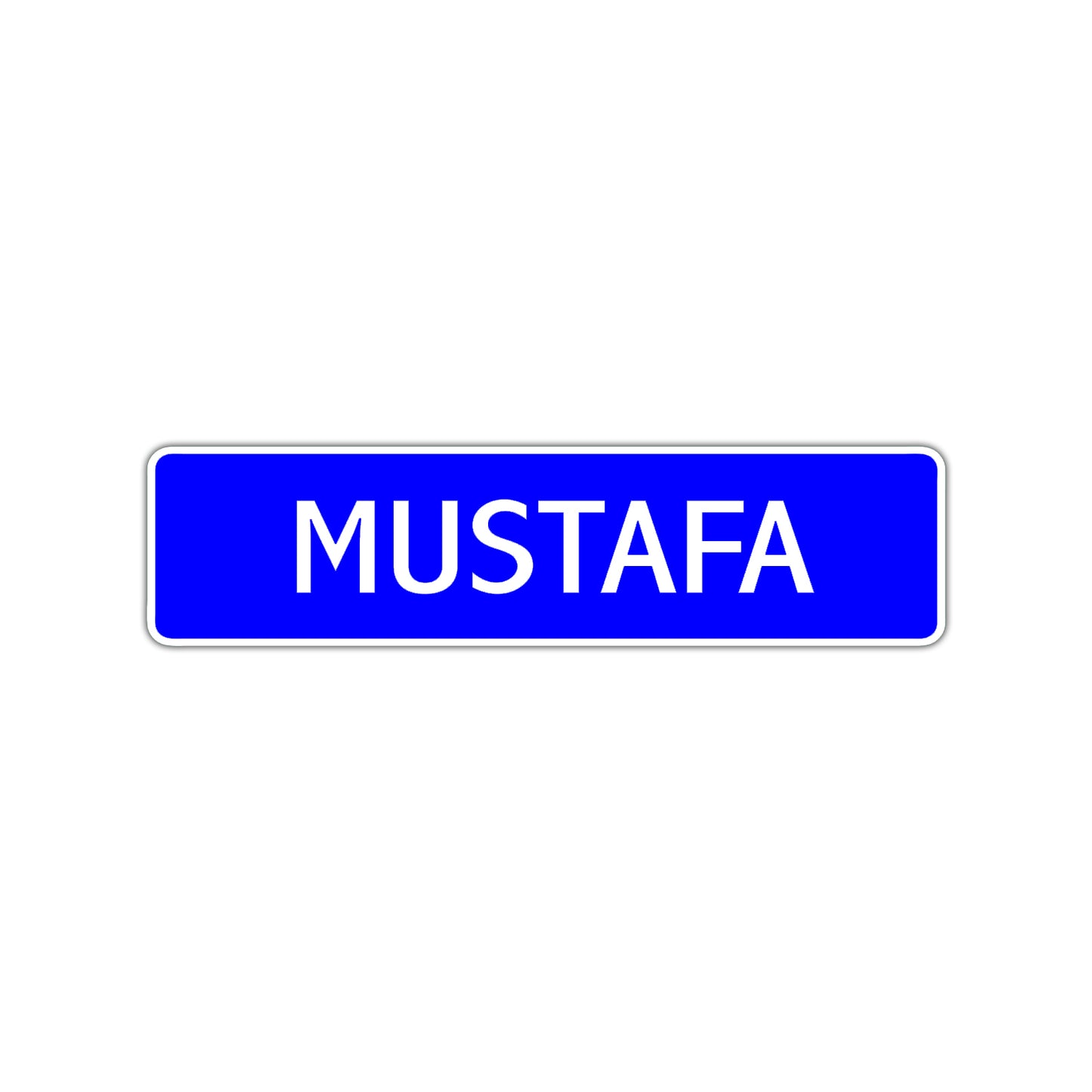 Mustafa Street Sign Children Name Room Plate
