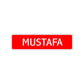 Mustafa Street Sign Children Name Room Plate