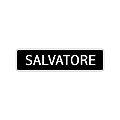 Salvatore Street Sign Children Name Room Plate