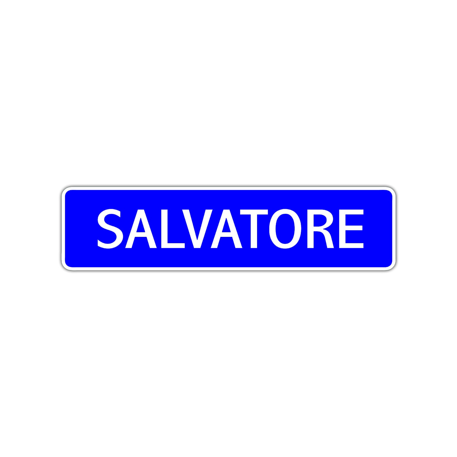 Salvatore Street Sign Children Name Room Plate