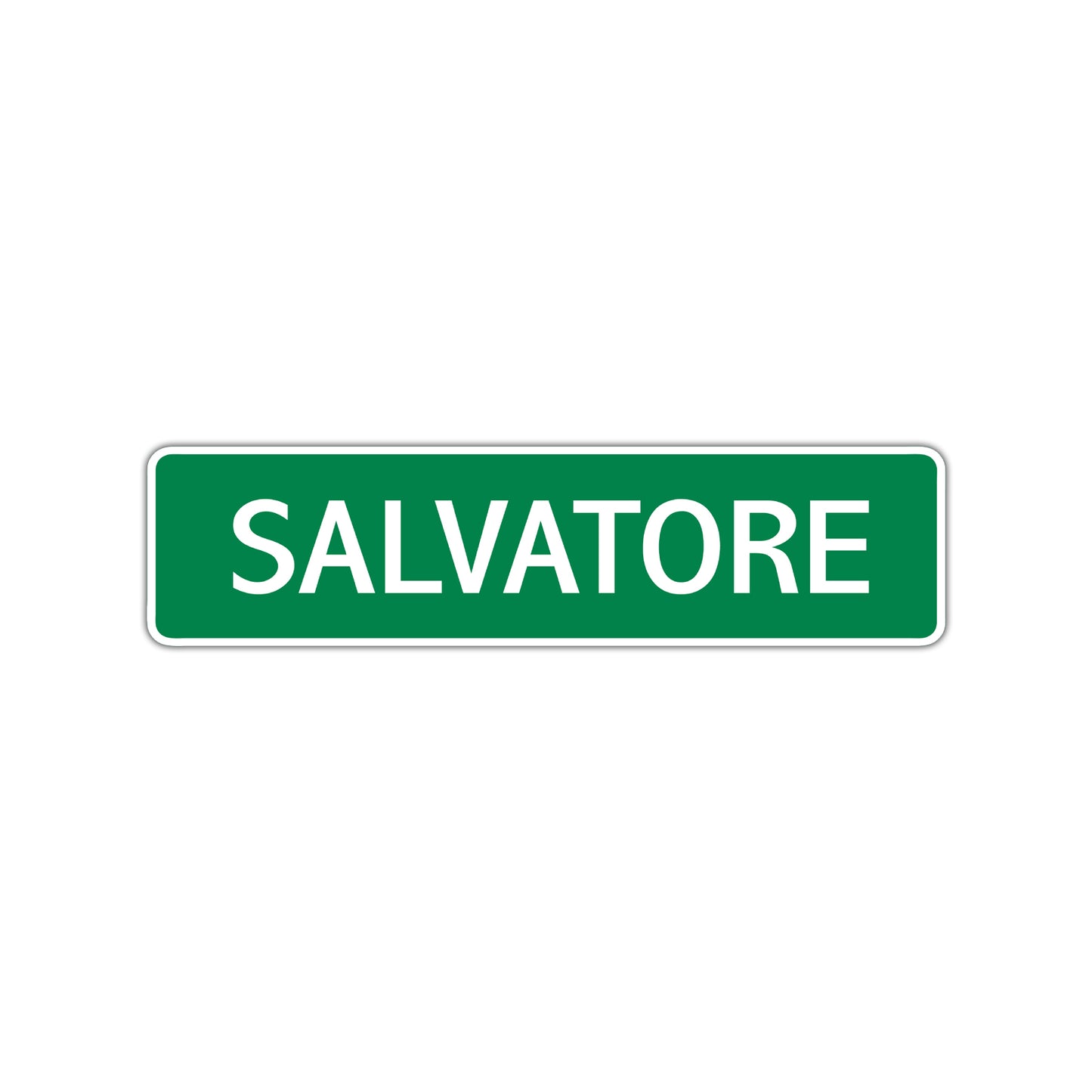 Salvatore Street Sign Children Name Room Plate