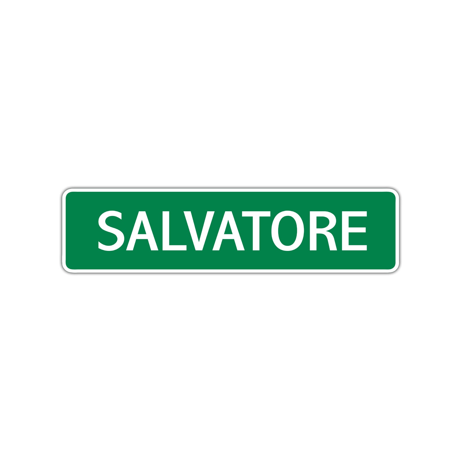 Salvatore Street Sign Children Name Room Plate