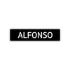 Alfonso Street Sign Children Name Room Plate