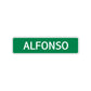 Alfonso Street Sign Children Name Room Plate