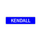 Kendall Street Sign Children Name Room Plate