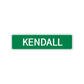 Kendall Street Sign Children Name Room Plate
