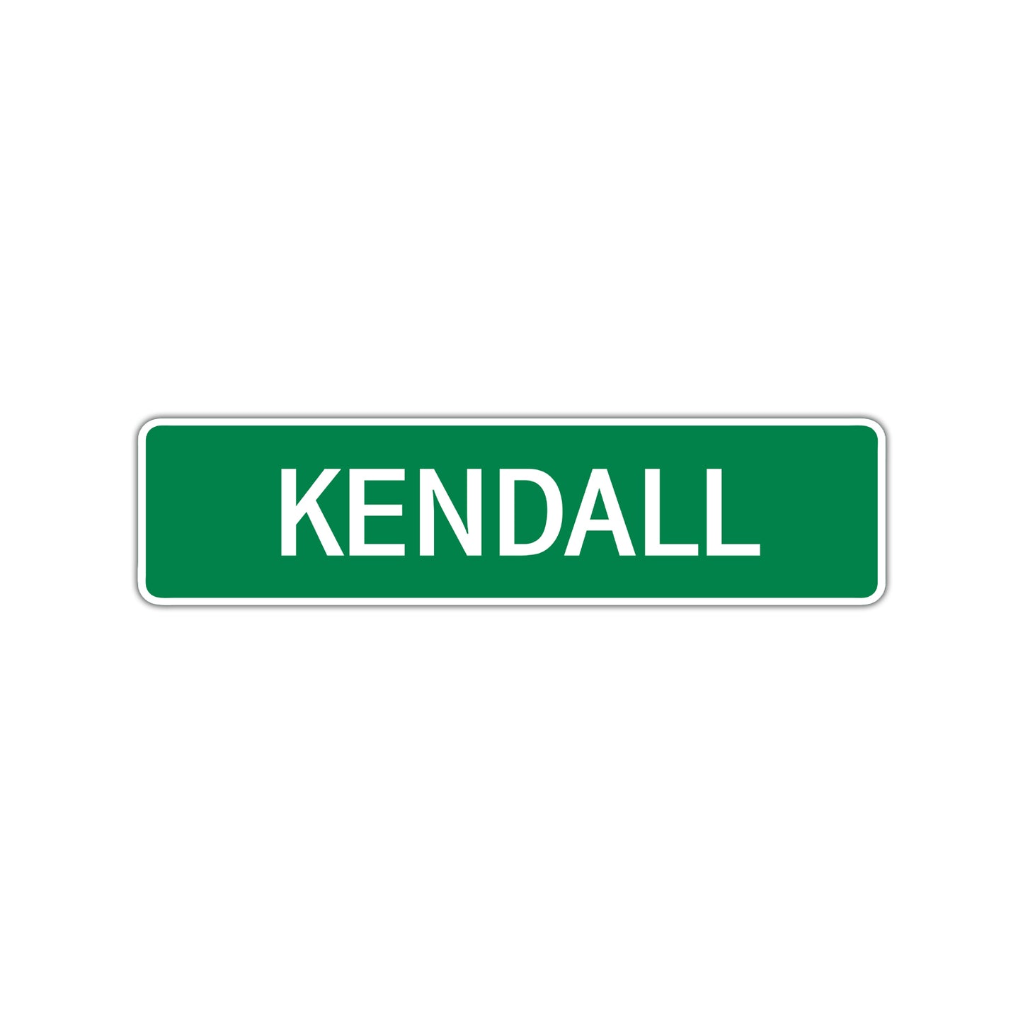 Kendall Street Sign Children Name Room Plate