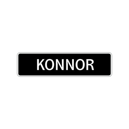 Konnor Street Sign Children Name Room Plate