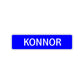 Konnor Street Sign Children Name Room Plate