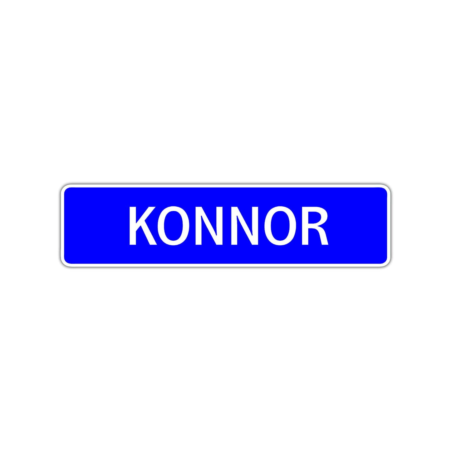 Konnor Street Sign Children Name Room Plate
