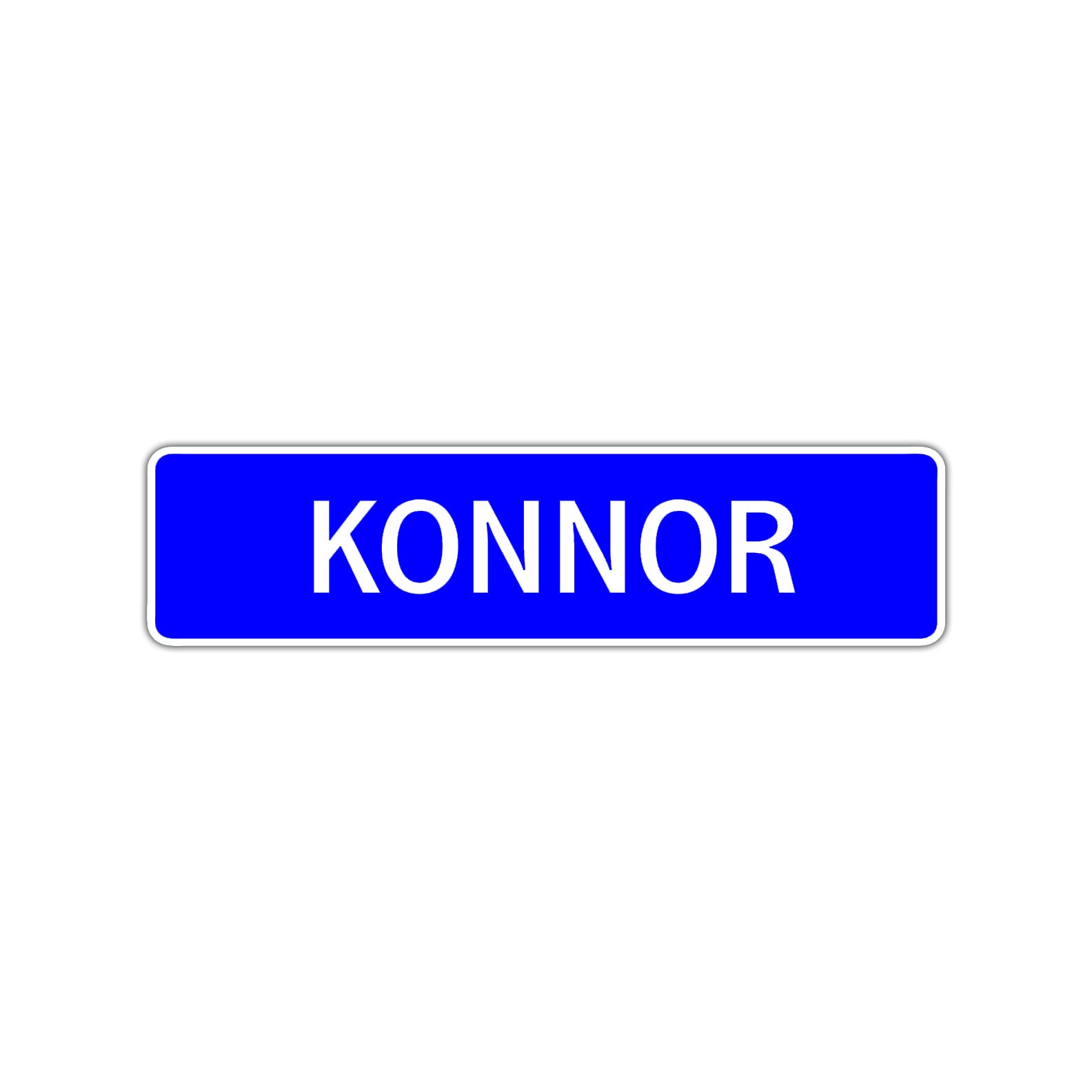 Konnor Street Sign Children Name Room Plate