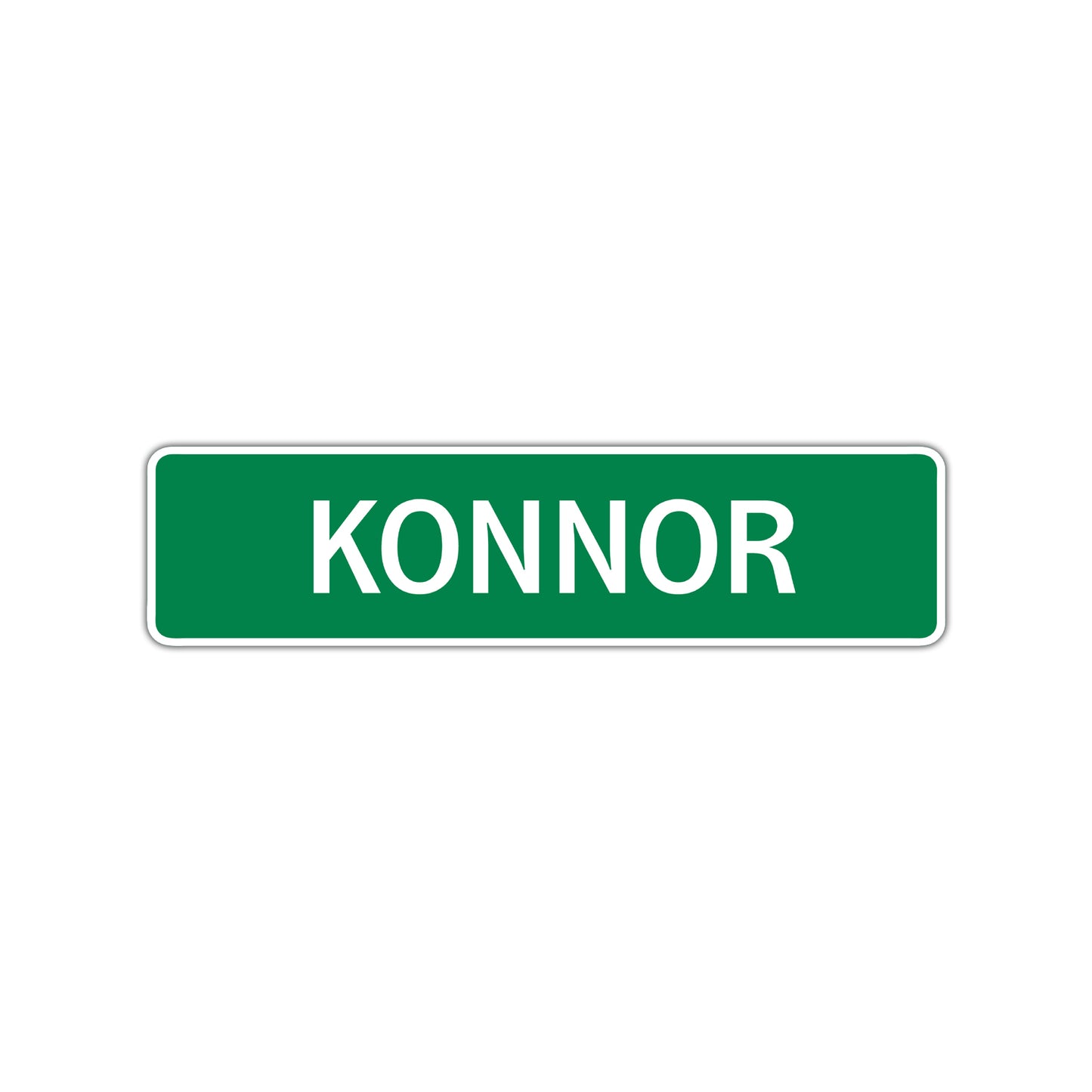 Konnor Street Sign Children Name Room Plate