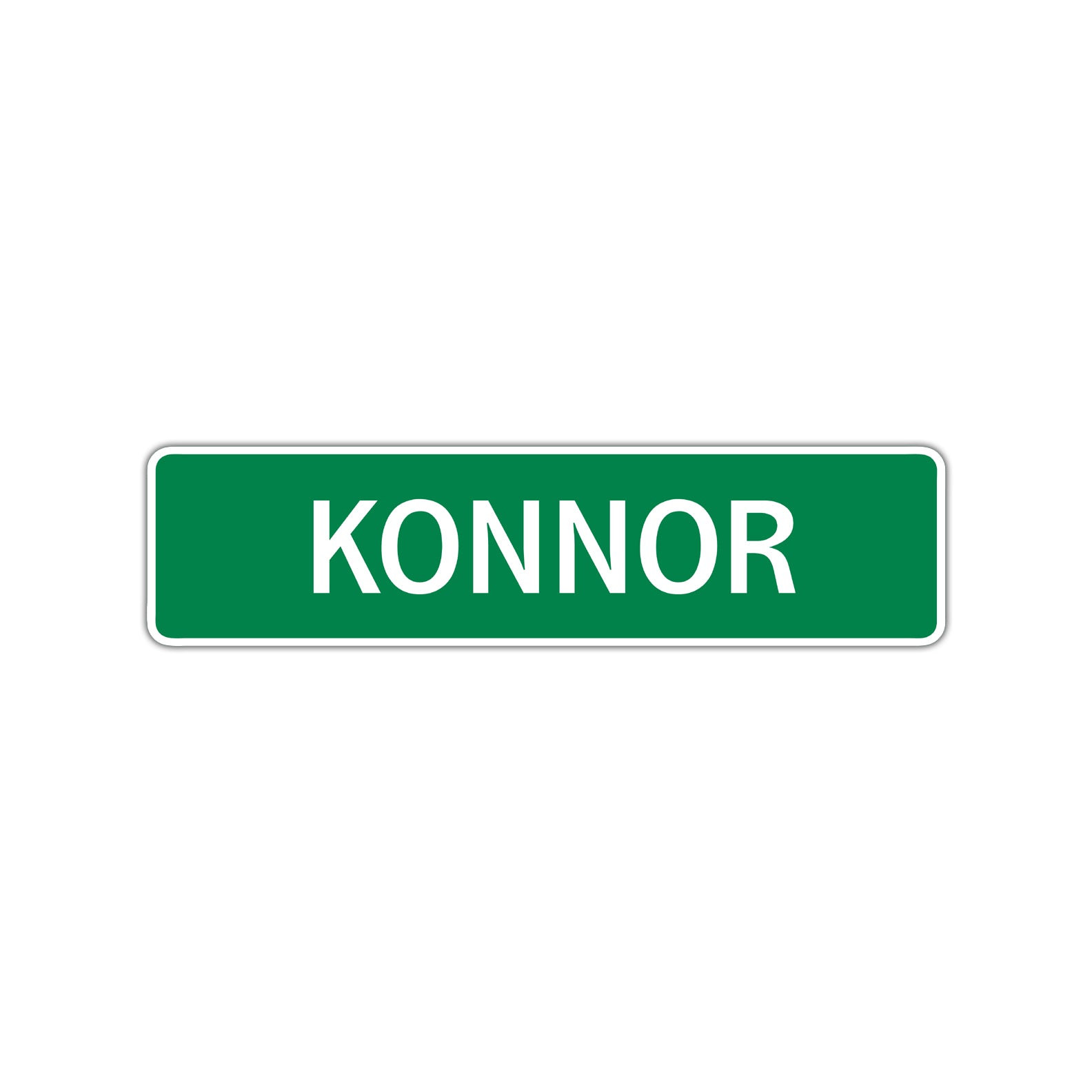 Konnor Street Sign Children Name Room Plate