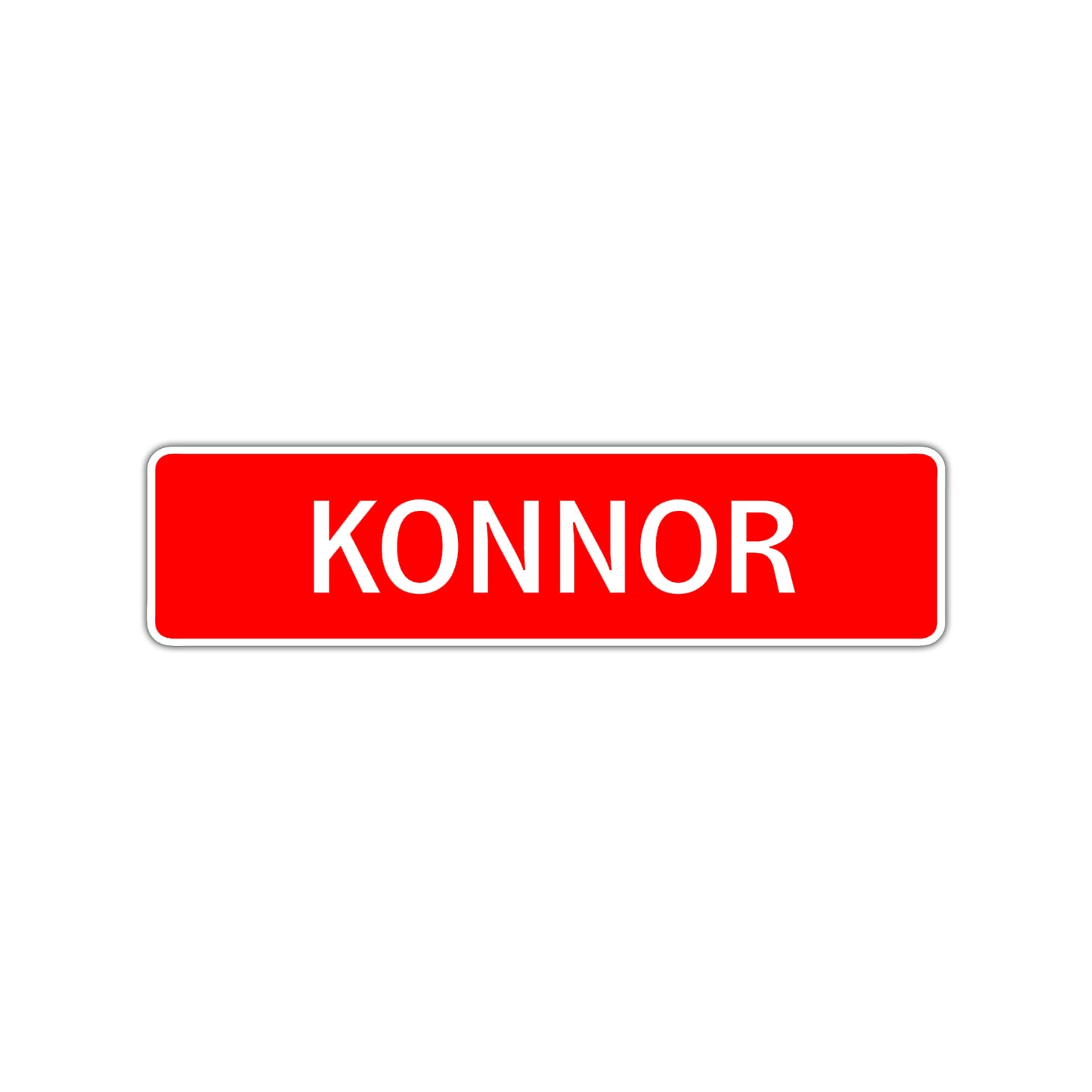 Konnor Street Sign Children Name Room Plate