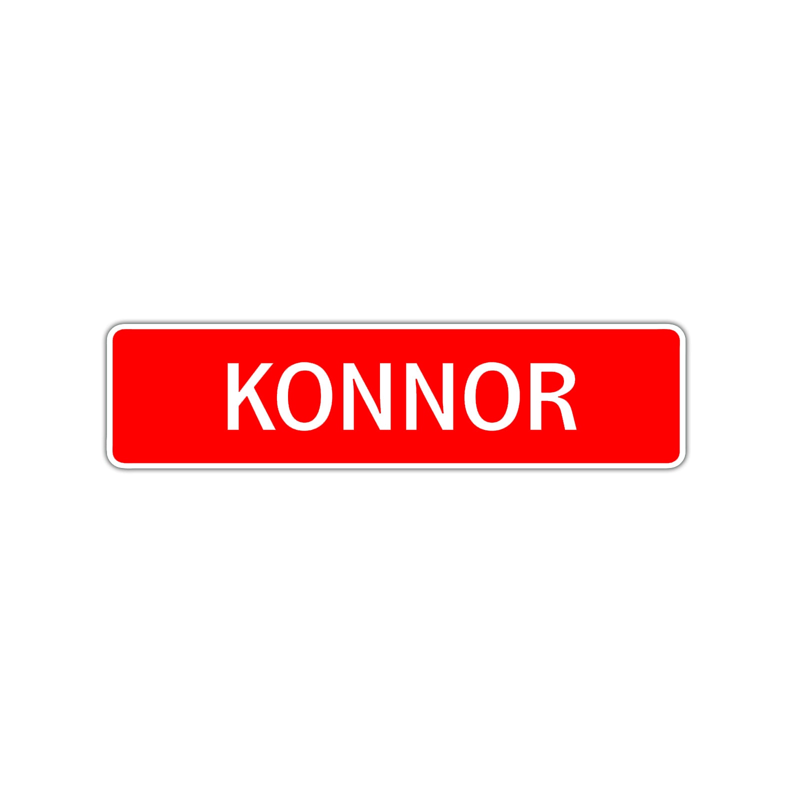 Konnor Street Sign Children Name Room Plate