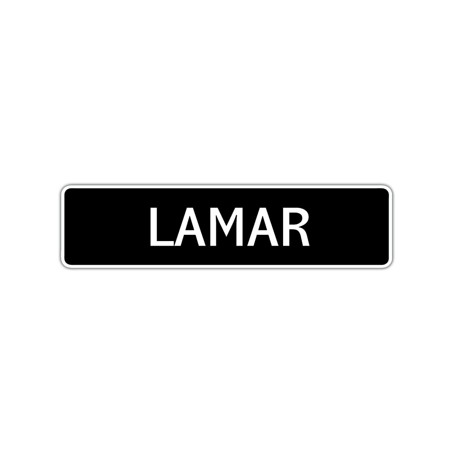 Lamar Street Sign Children Name Room Plate