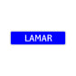 Lamar Street Sign Children Name Room Plate