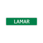 Lamar Street Sign Children Name Room Plate