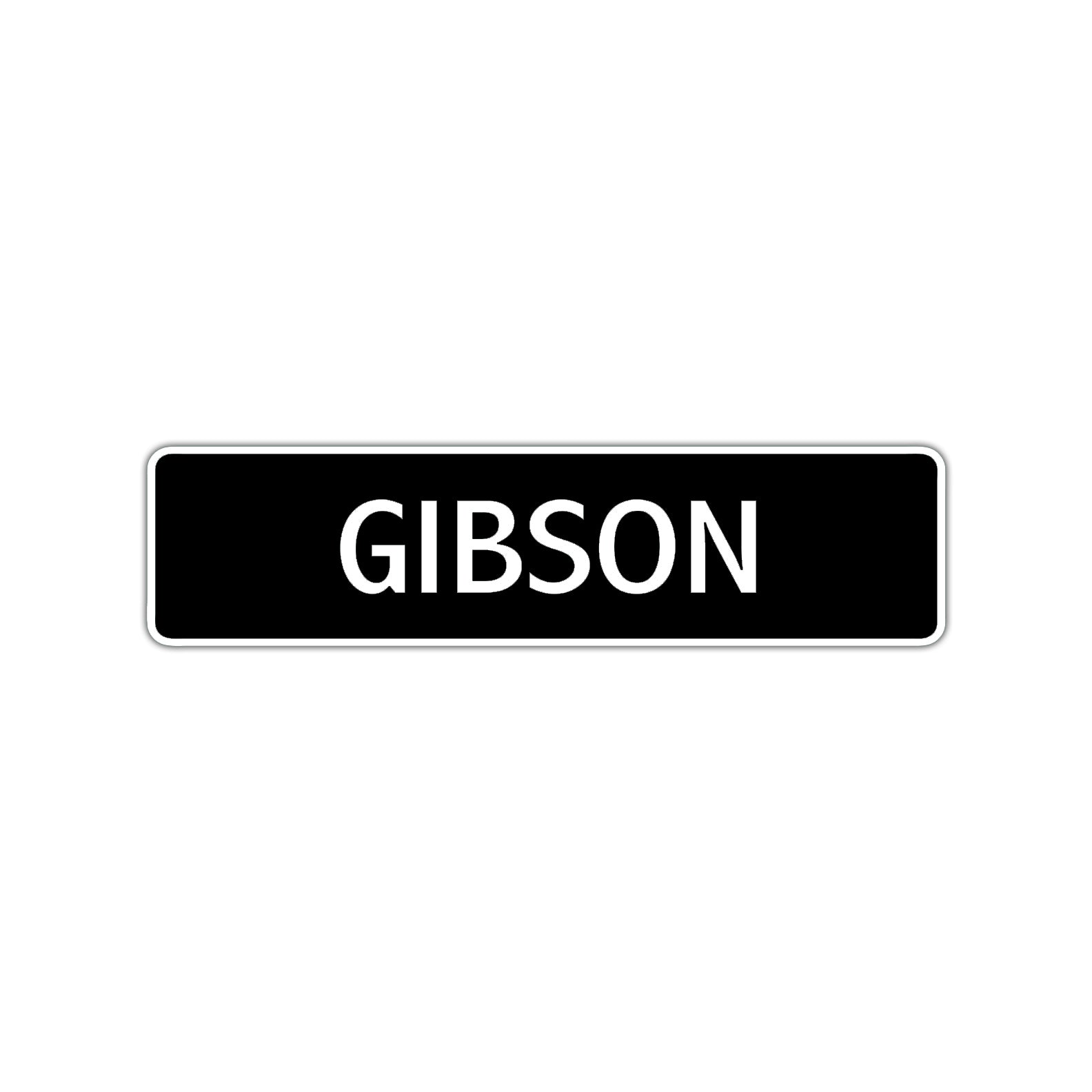 Gibson Street Sign Children Name Room Plate