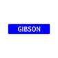 Gibson Street Sign Children Name Room Plate