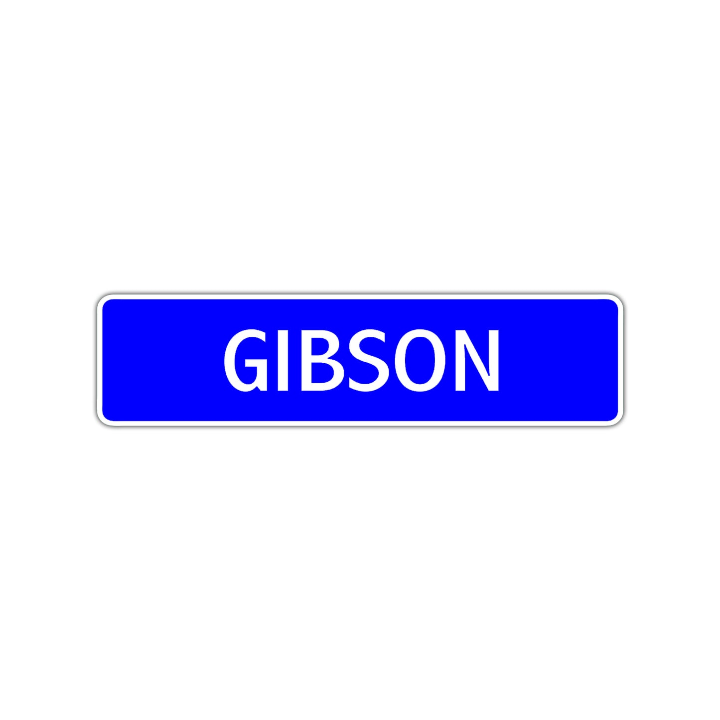 Gibson Street Sign Children Name Room Plate