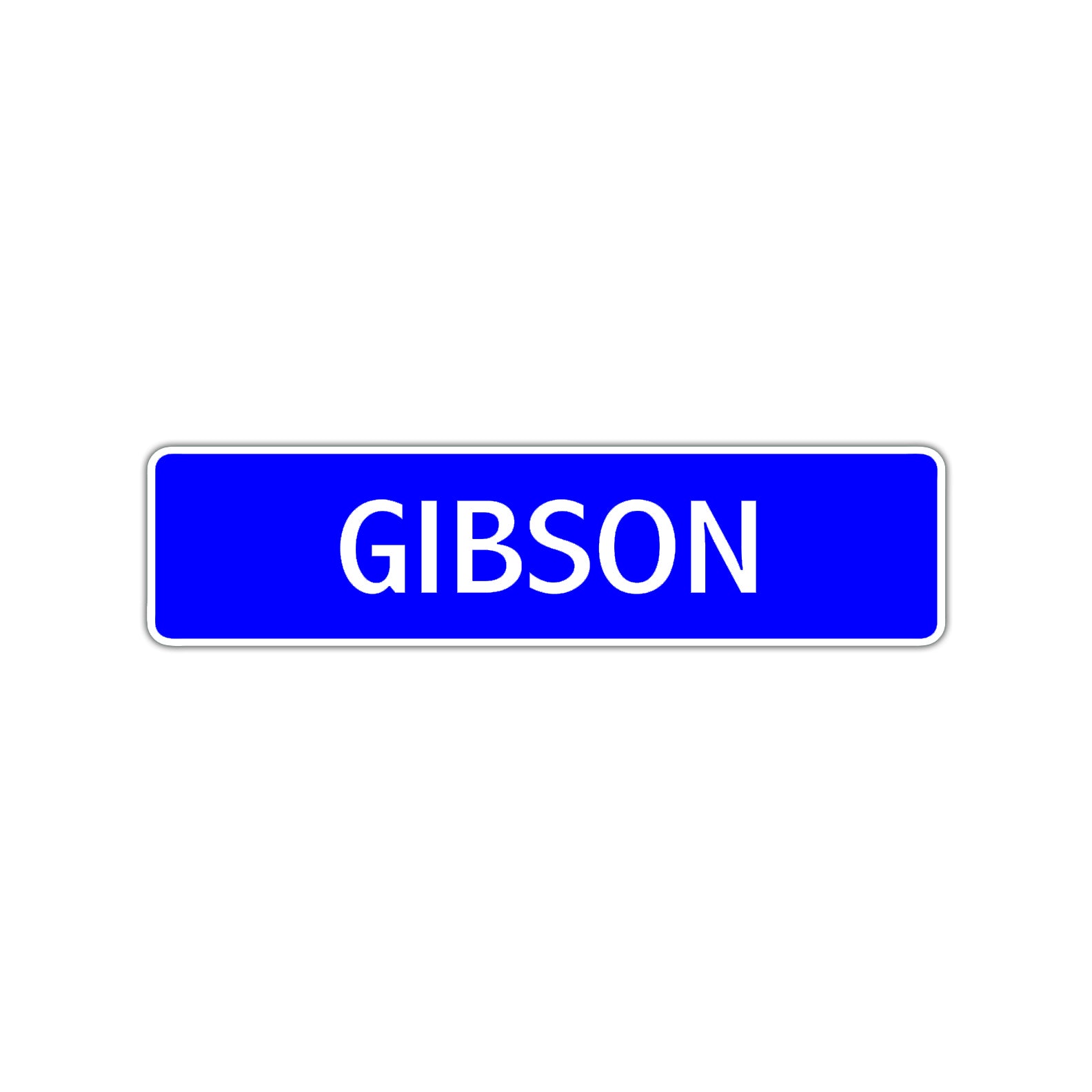 Gibson Street Sign Children Name Room Plate
