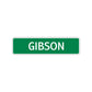 Gibson Street Sign Children Name Room Plate