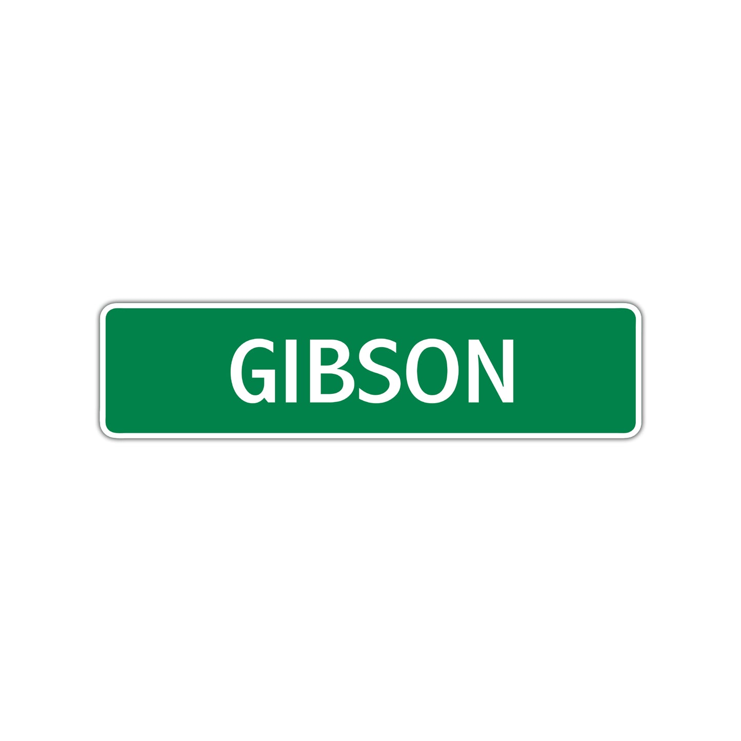 Gibson Street Sign Children Name Room Plate