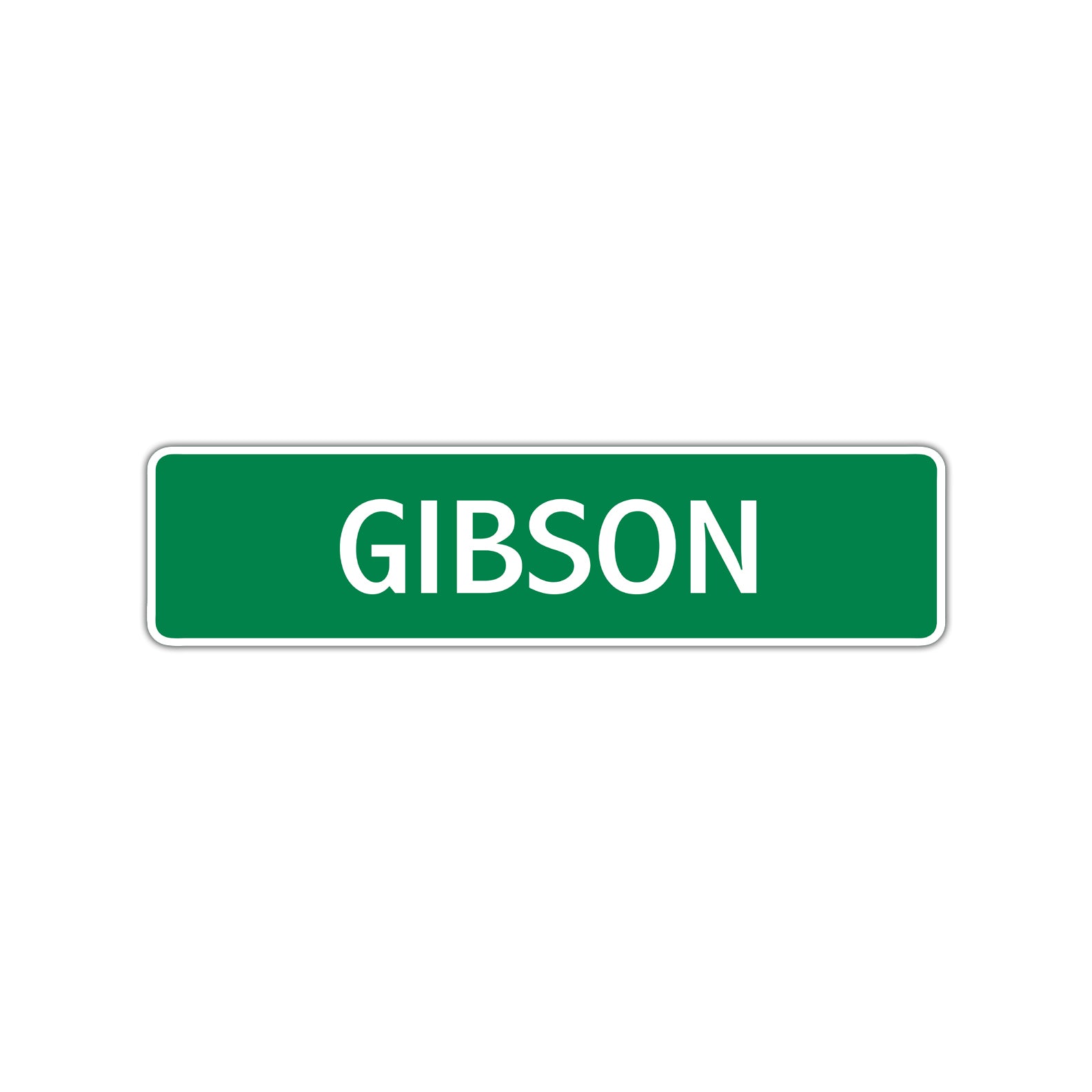 Gibson Street Sign Children Name Room Plate