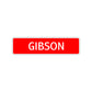 Gibson Street Sign Children Name Room Plate