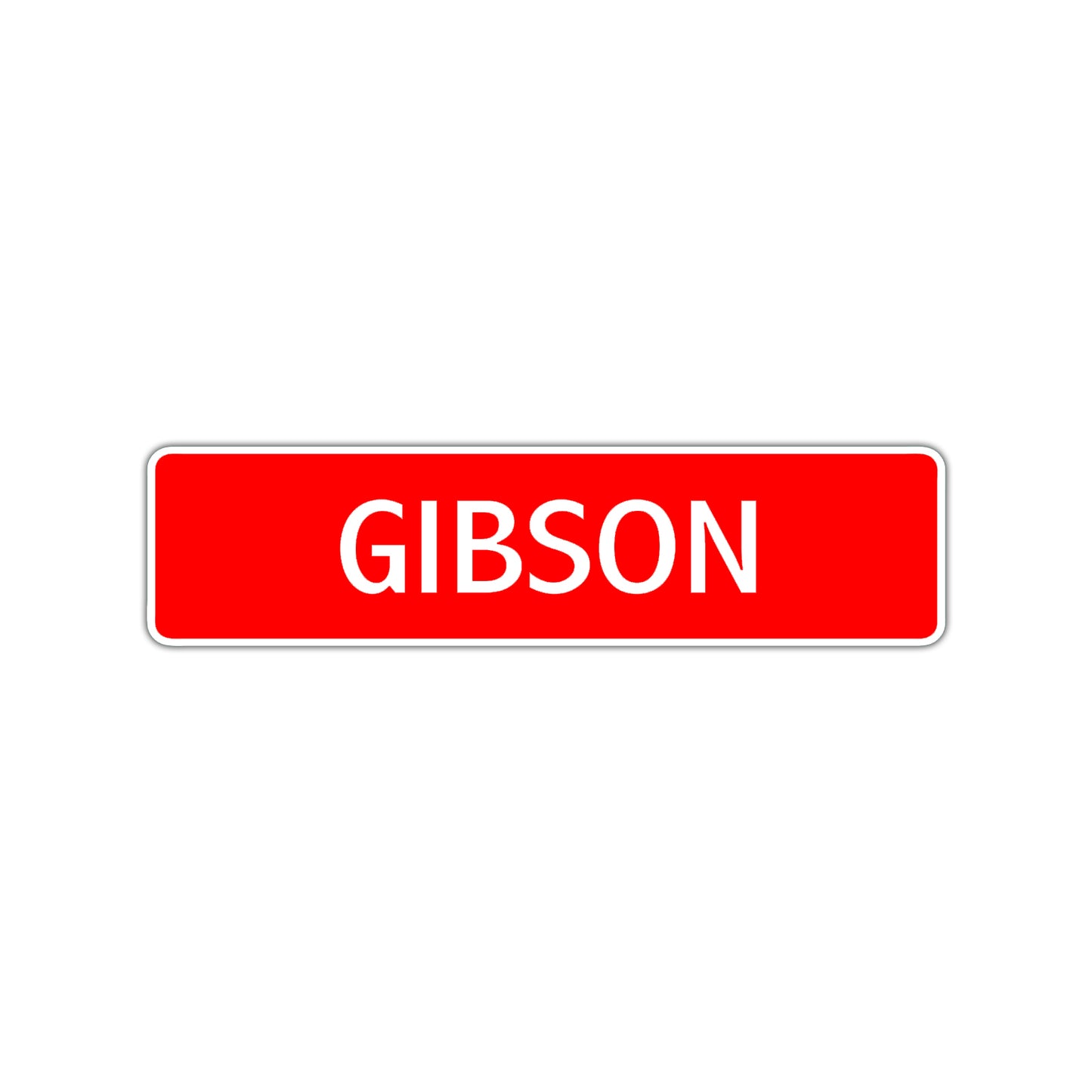 Gibson Street Sign Children Name Room Plate