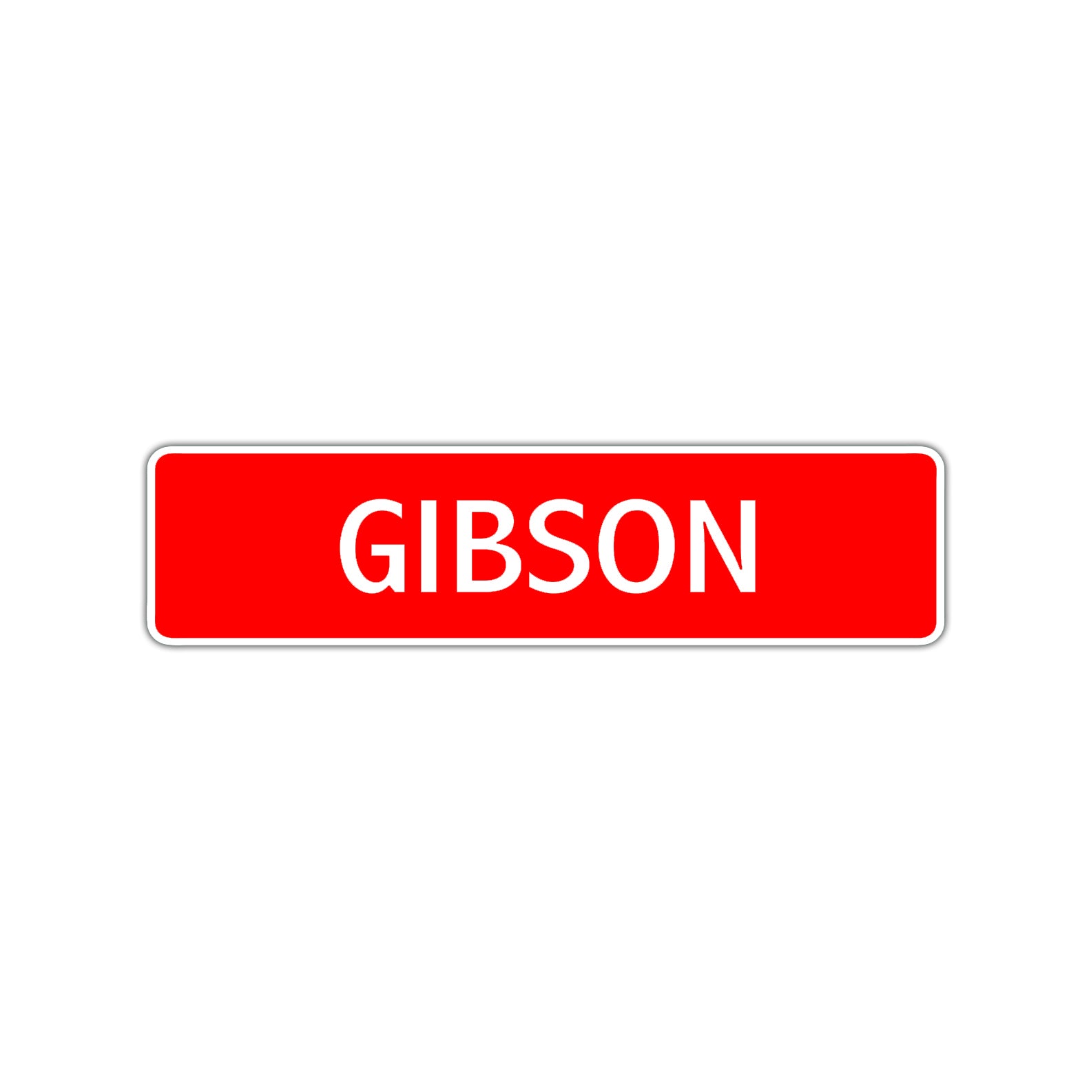 Gibson Street Sign Children Name Room Plate